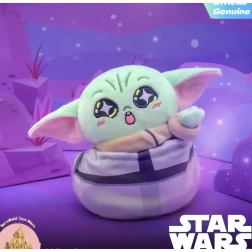 Disney x Star Wars x Cosbi Mandalorian & Grogu Plush Charm, In Gray Sack, New
